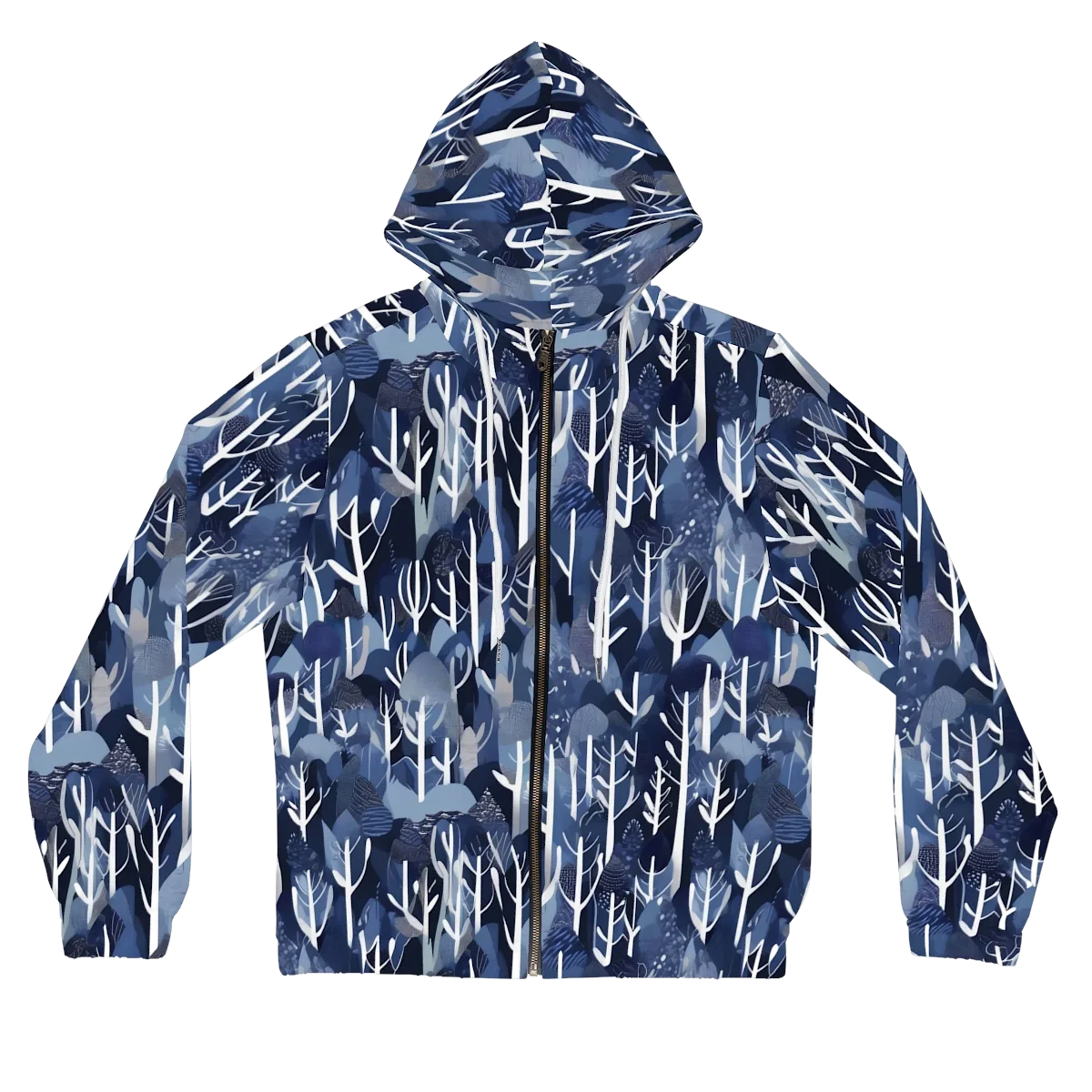 Midnight Grove on Women's Full-Zip Hoodie — Front