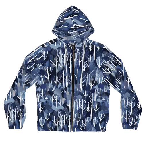 Midnight Grove on a Women's Full-Zip Hoodie