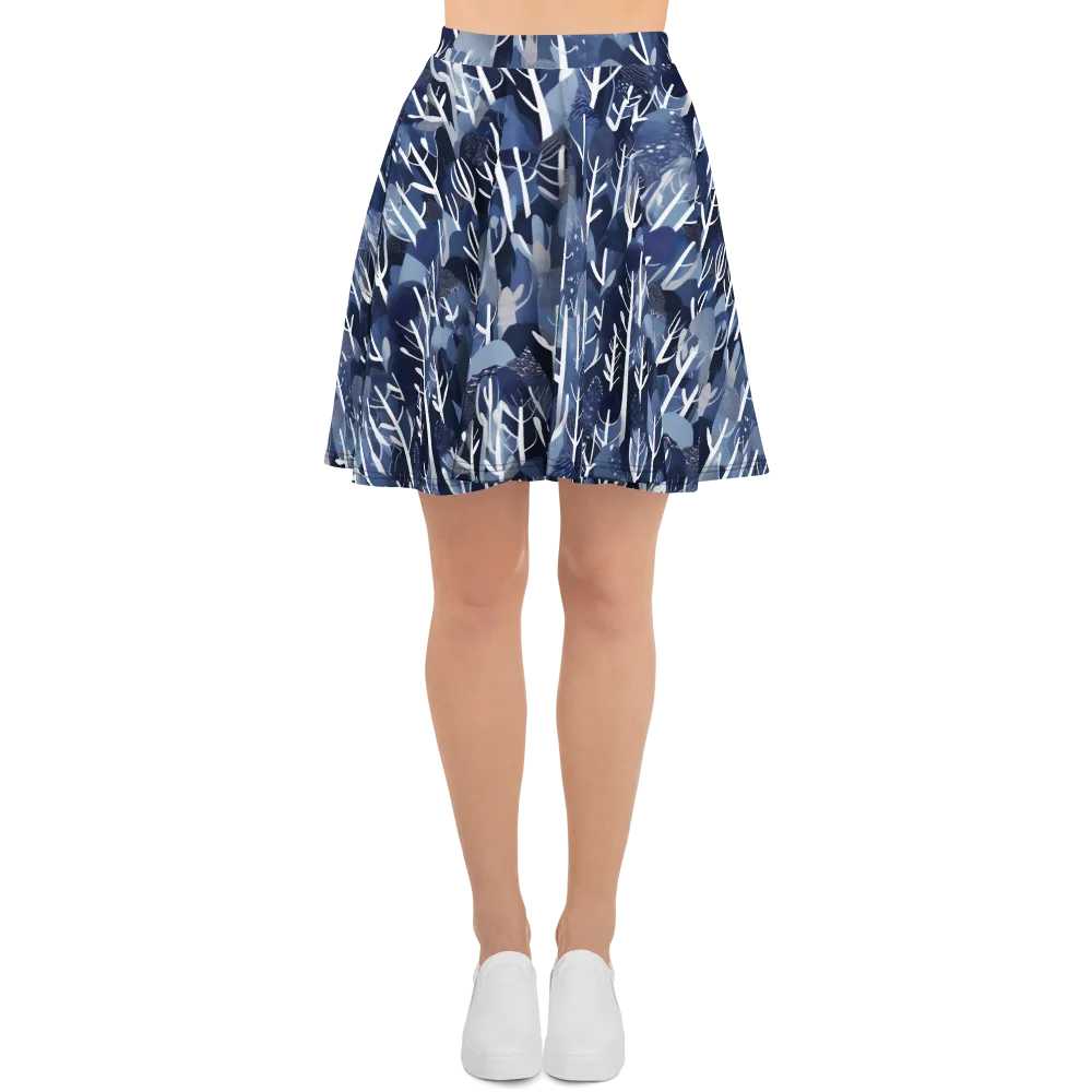 Midnight Grove on Skater Skirt — Front