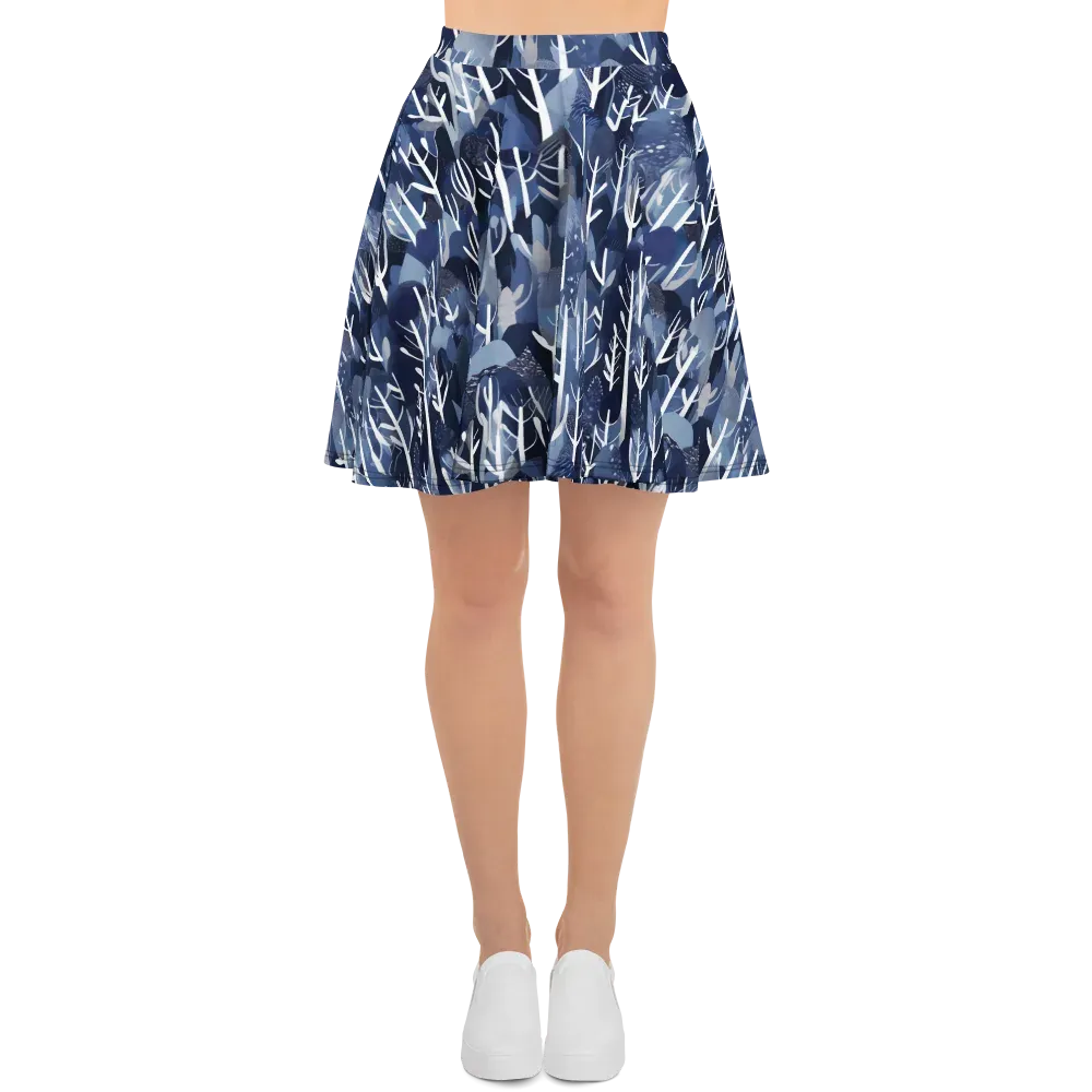 Midnight Grove on Skater Skirt — Front