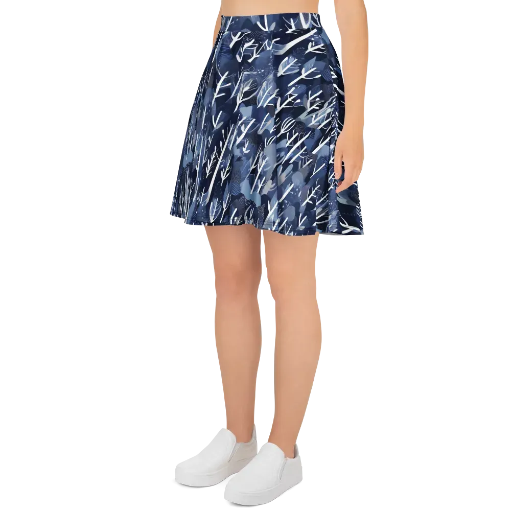 Midnight Grove on Skater Skirt — Left
