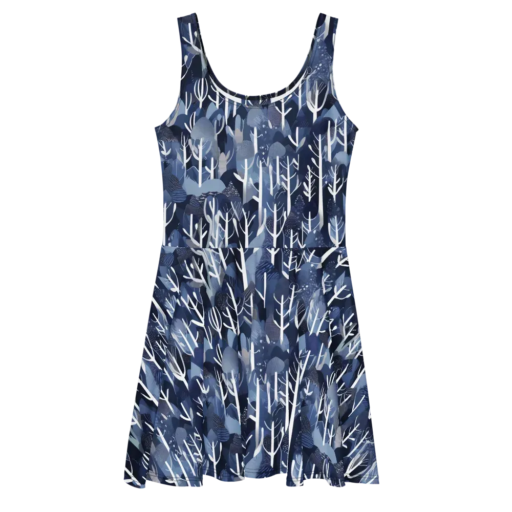 Midnight Grove on Skater Dress — Front
