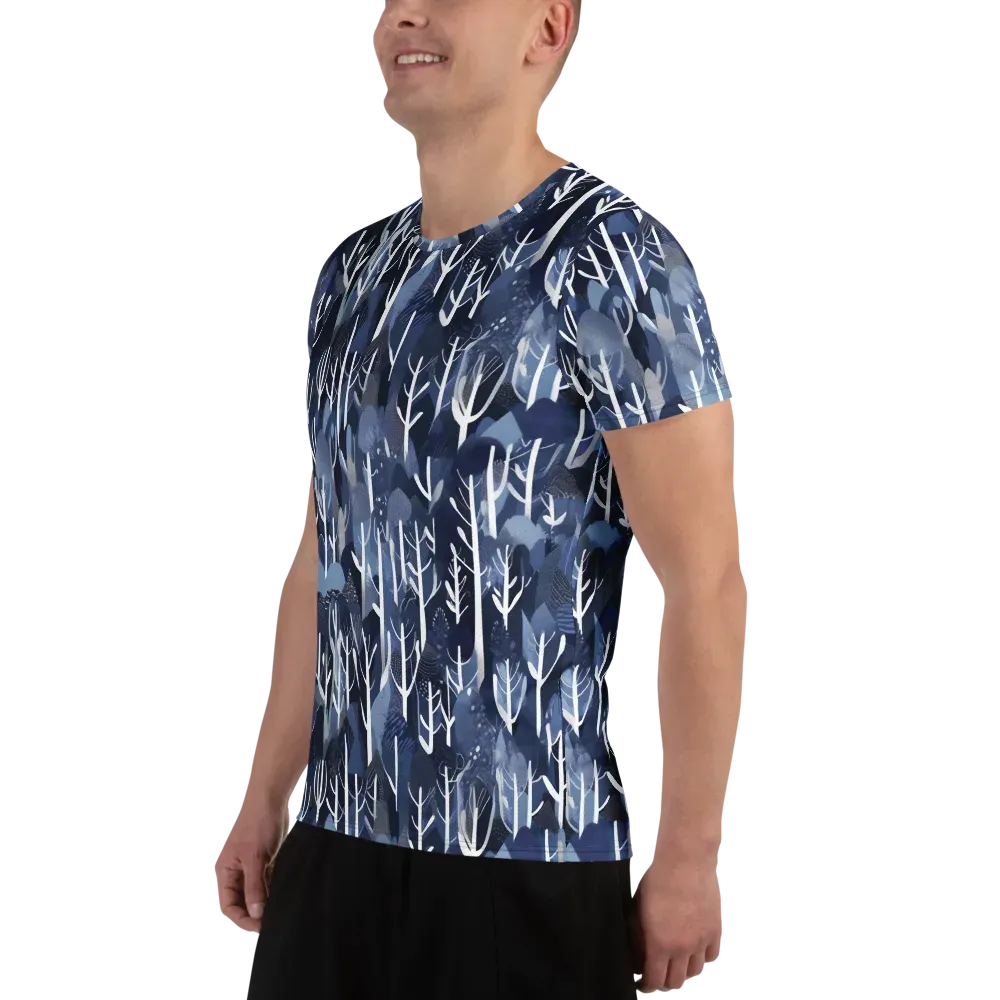 Midnight Grove on Men's Athletic T-Shirt — Left