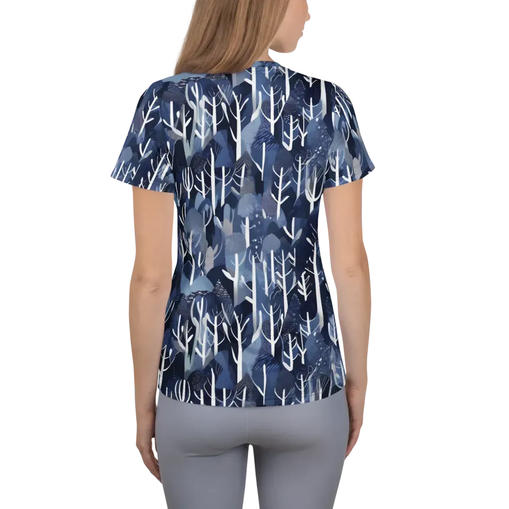 Midnight Grove on Women's Athletic T-Shirt — Back