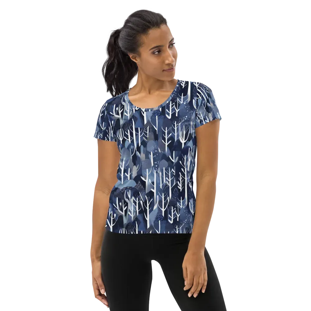 Midnight Grove on Women's Athletic T-Shirt — Front
