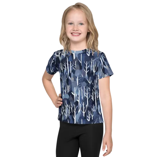 Midnight Grove on a Kids Crew Neck T-Shirt