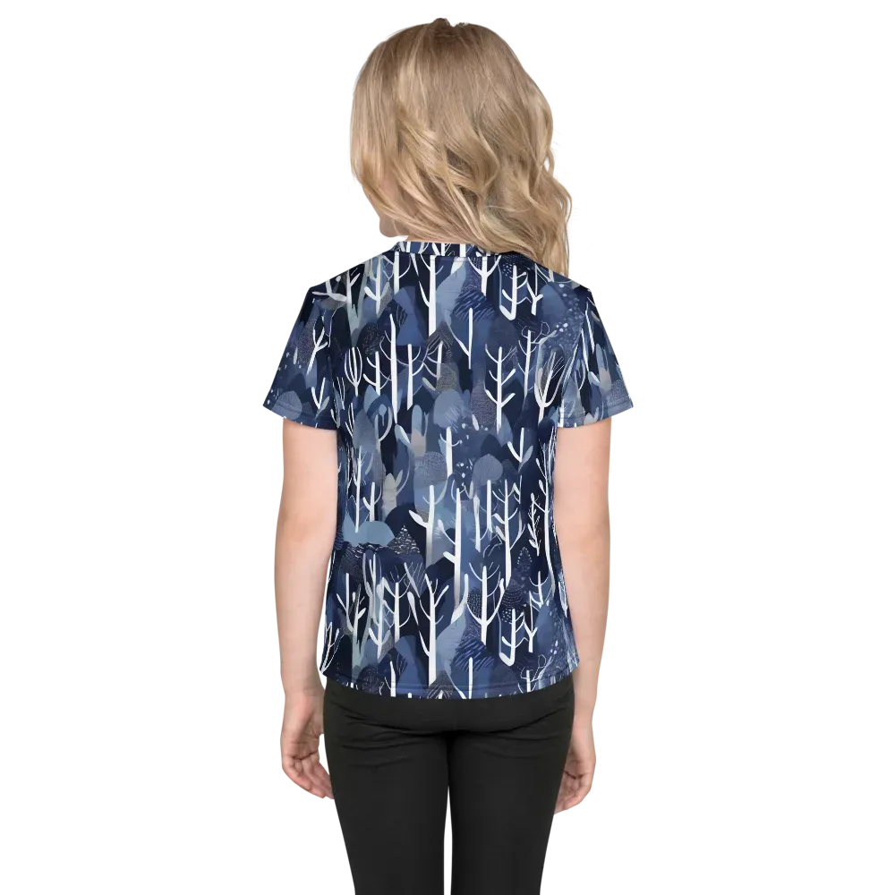 Midnight Grove on Kids Crew Neck T-Shirt — Back