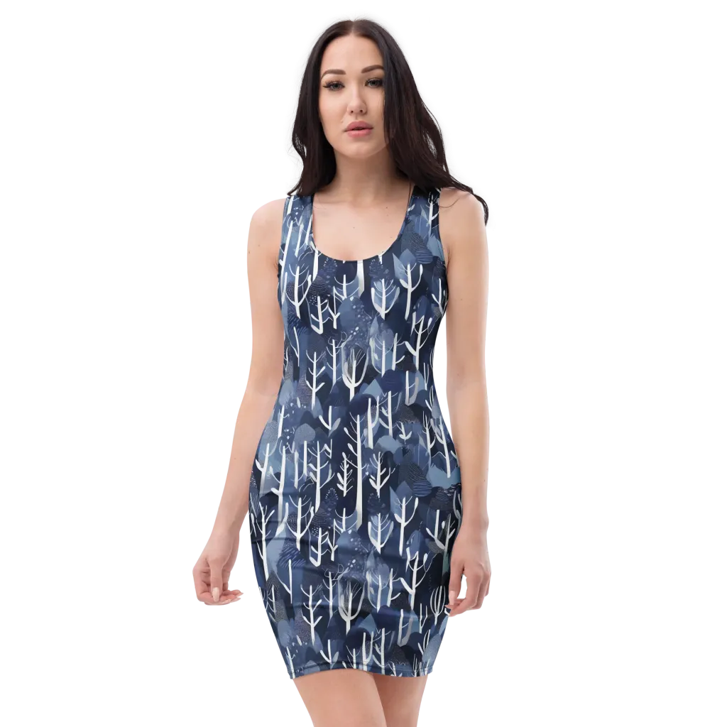 Midnight Grove on Bodycon Dress — Front