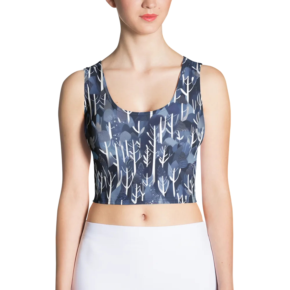 Midnight Grove on Crop Top — Front