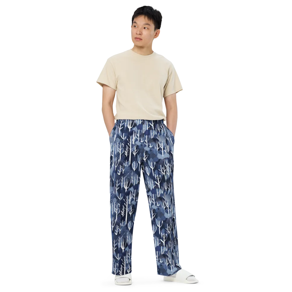 Midnight Grove on Wide-Leg Pants — Front