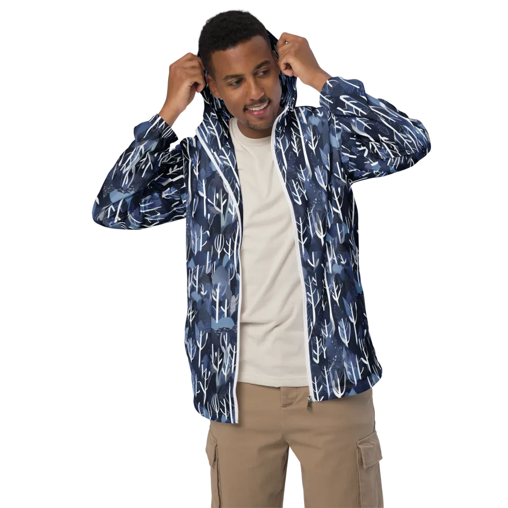 Midnight Grove on Men's Windbreaker — Front