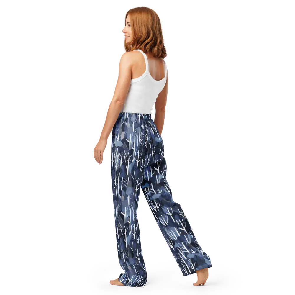 Midnight Grove on Women's Pajama Pants — Back
