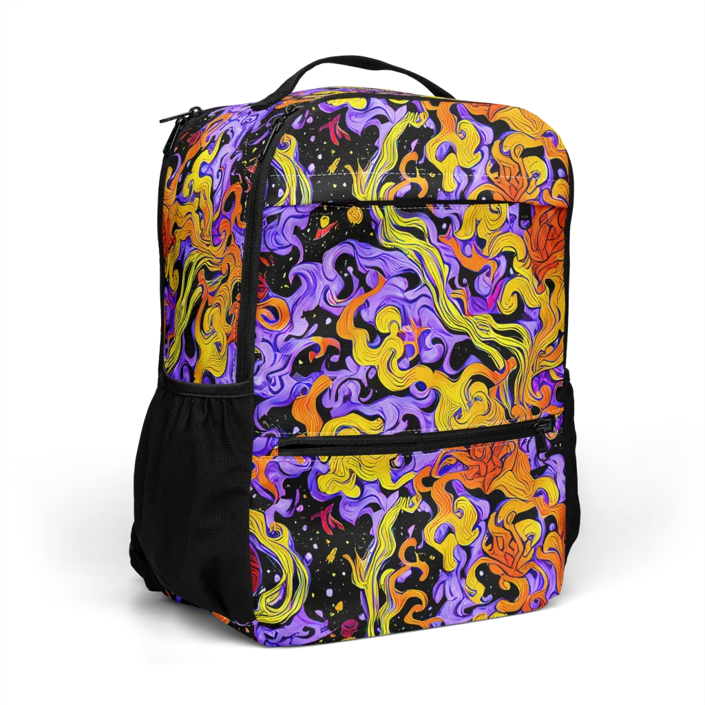 Bosschaert Swirl on Utility Backpack — Right Front
