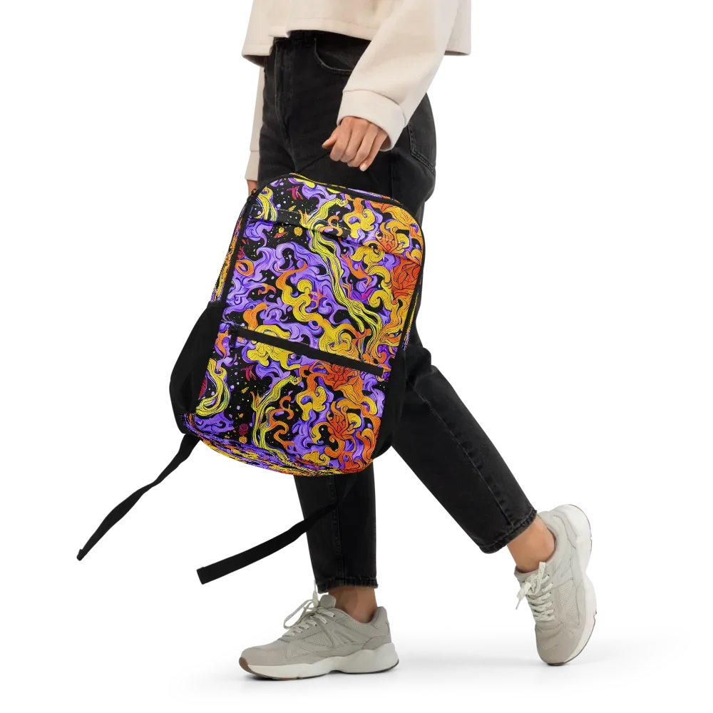 Bosschaert Swirl on Utility Backpack — Front