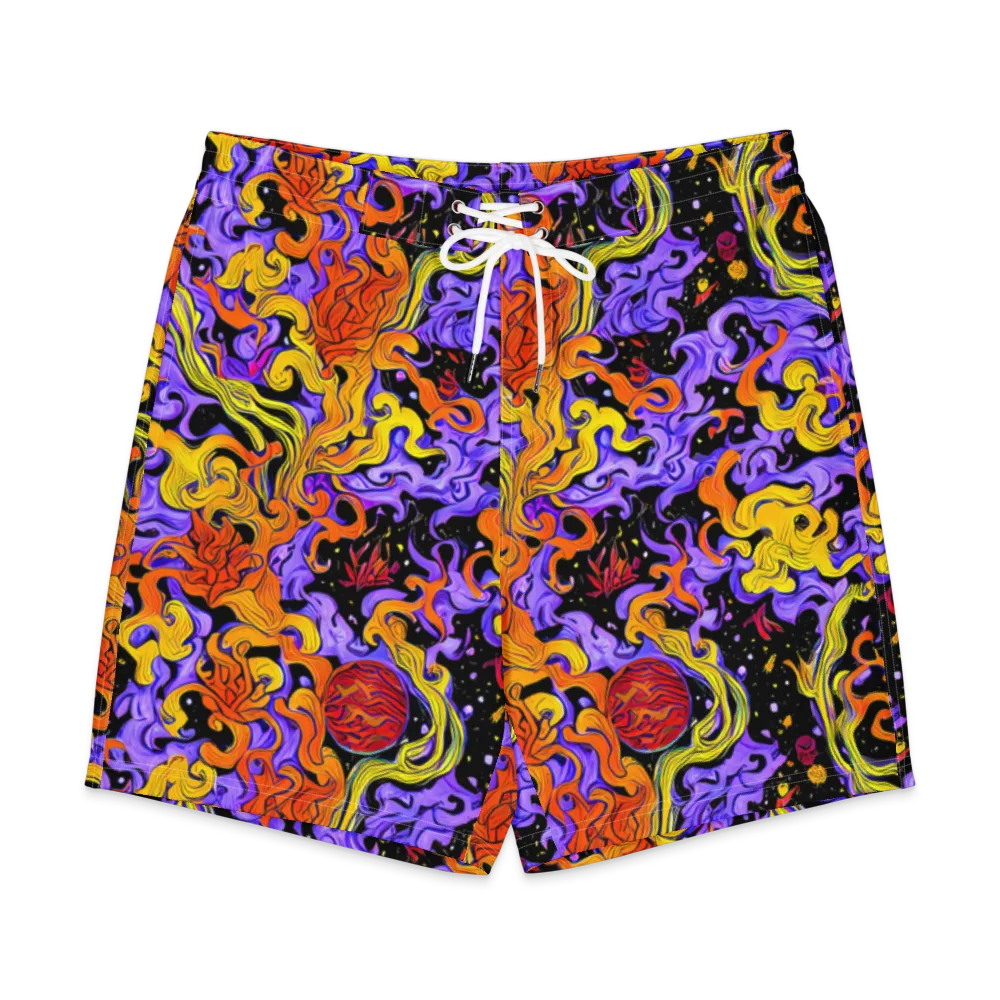 Bosschaert Swirl on Men's Board Shorts — Front