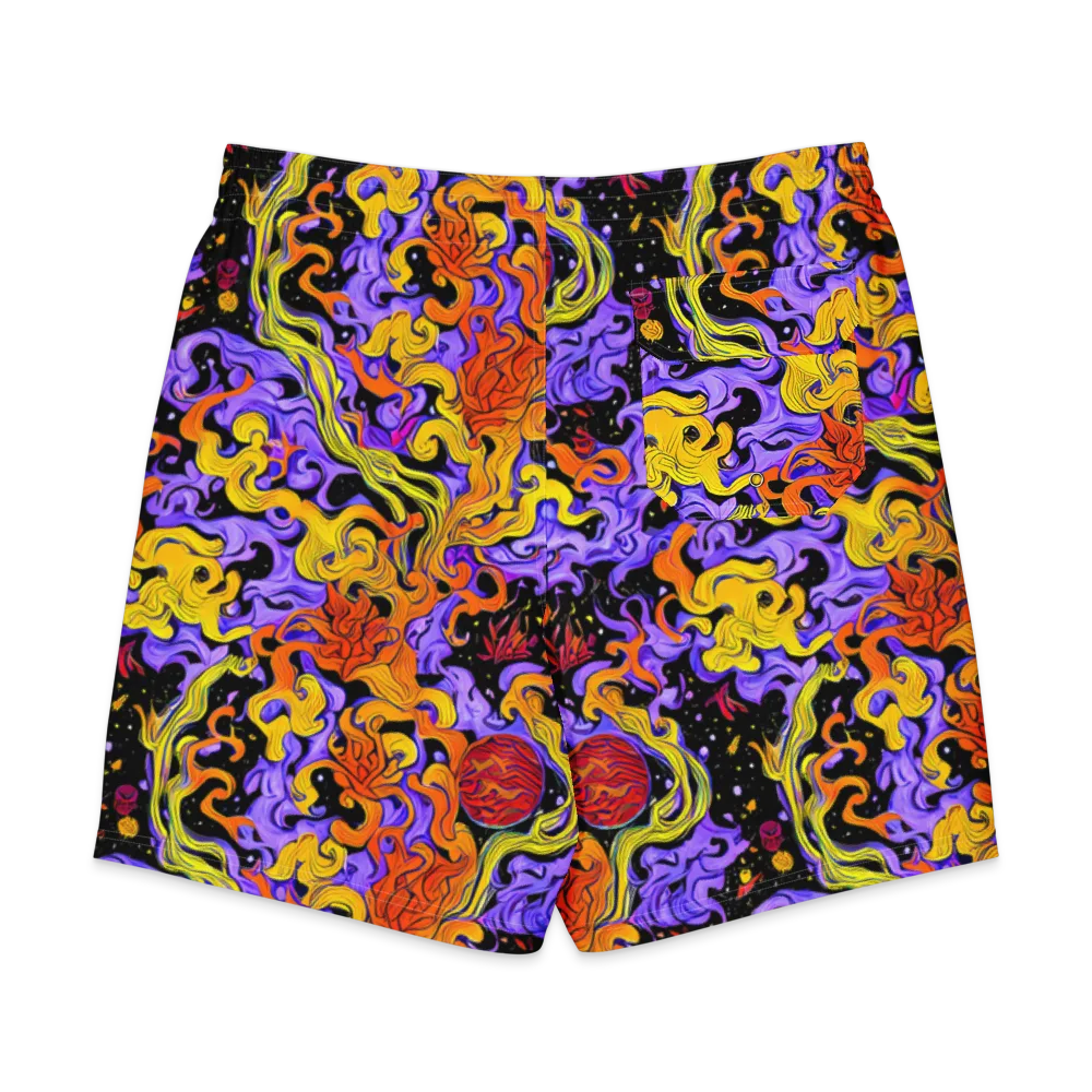 Bosschaert Swirl on Men's Board Shorts — Back