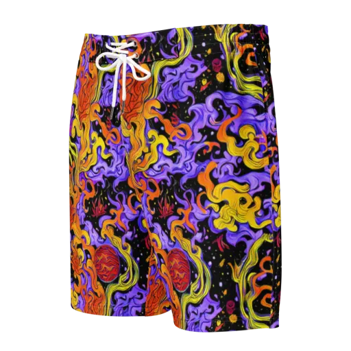 Bosschaert Swirl on a Men's Board Shorts
