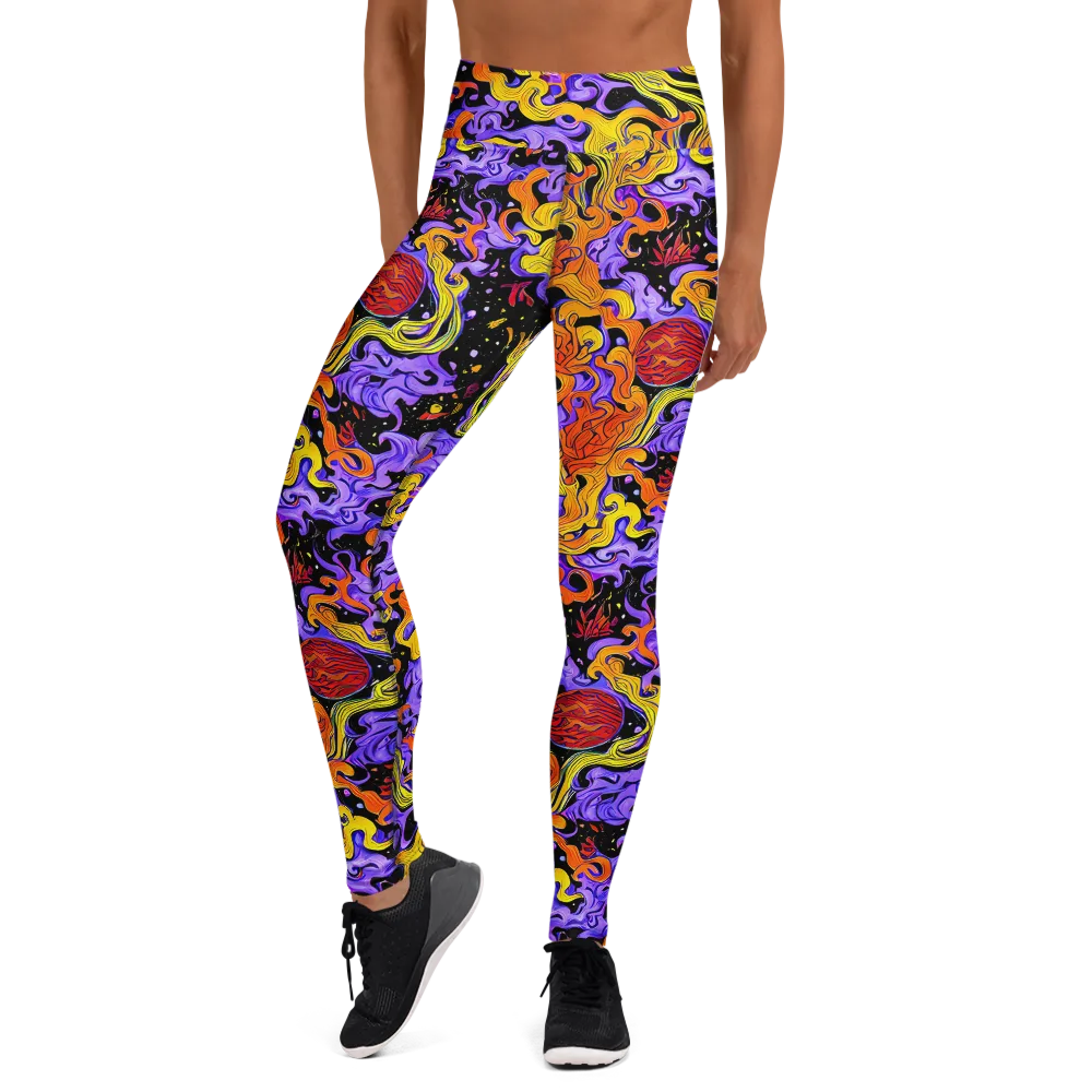 Bosschaert Swirl on Yoga Leggings — Front