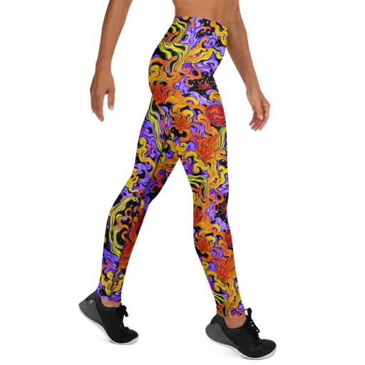 Bosschaert Swirl on a Yoga Leggings