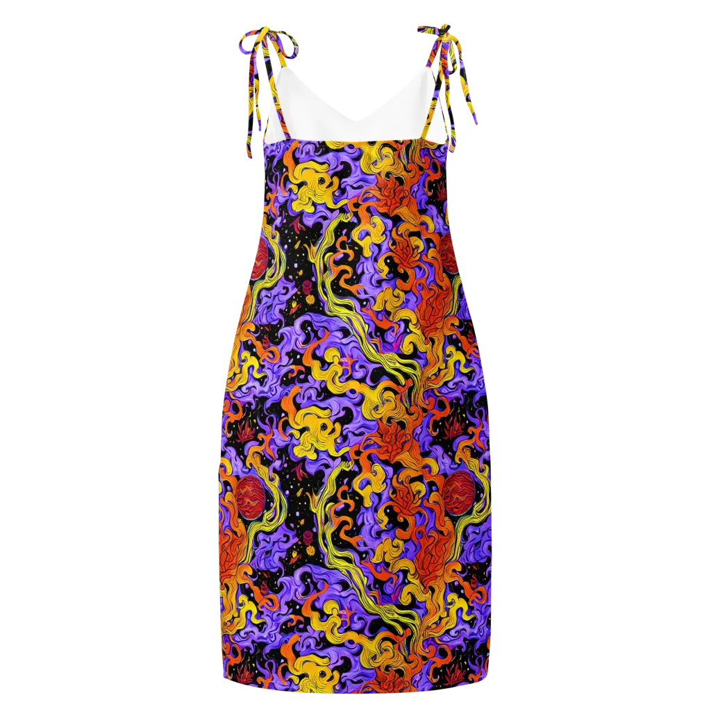 Bosschaert Swirl on Slip Dress — Back