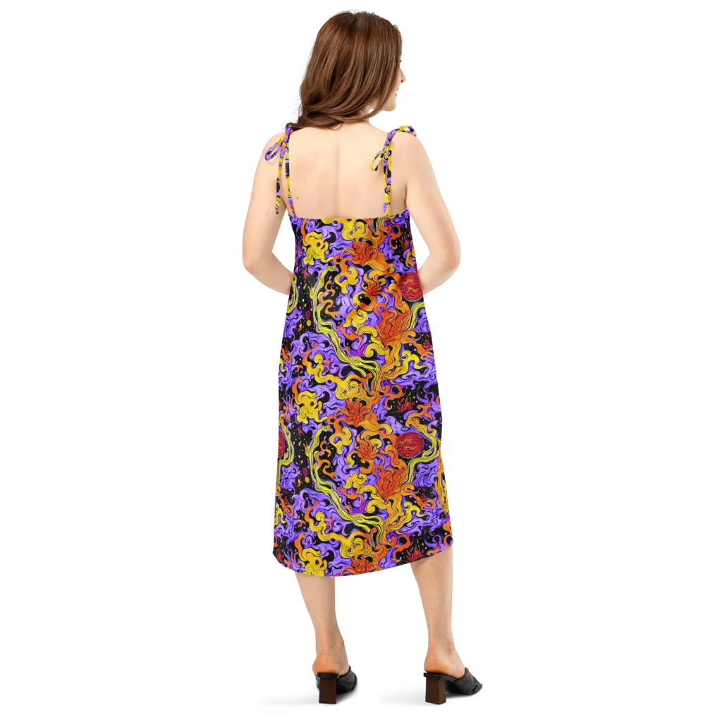 Bosschaert Swirl on Slip Dress — Back