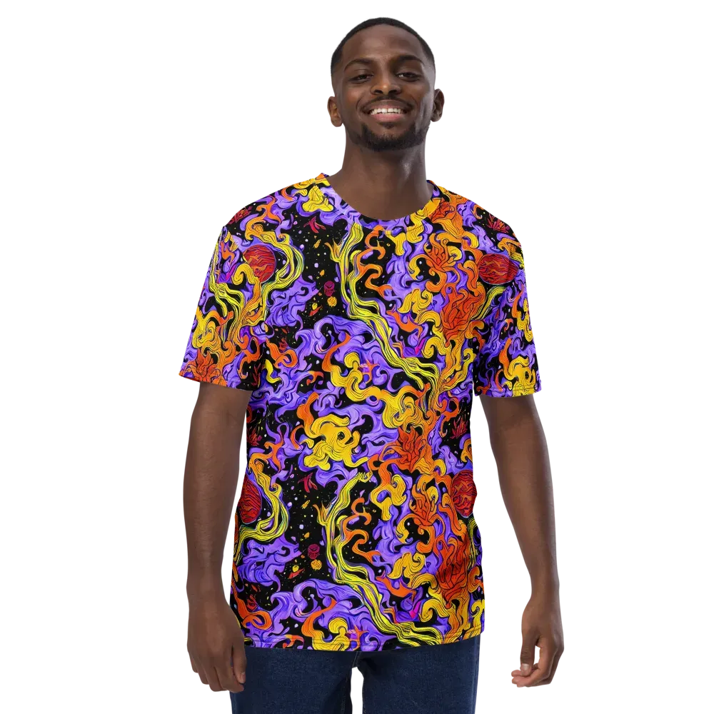 Bosschaert Swirl on Men's Crew Neck T-Shirt — Front