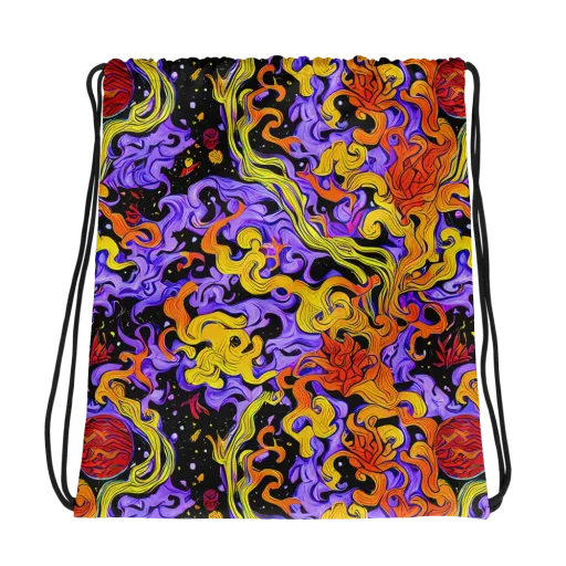 Bosschaert Swirl on a Drawstring Bag