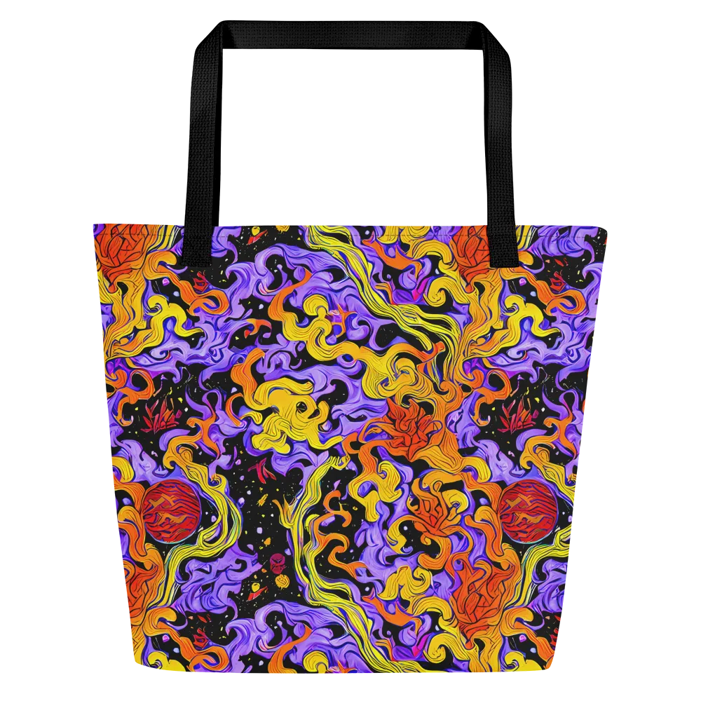 Bosschaert Swirl on Large Tote Bag W/ Pocket — Front