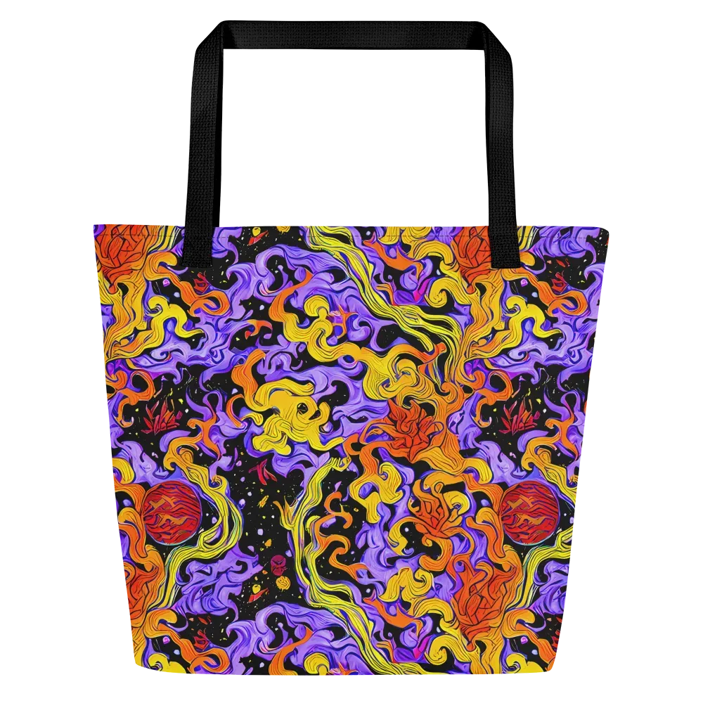 Bosschaert Swirl on Large Tote Bag W/ Pocket — Front
