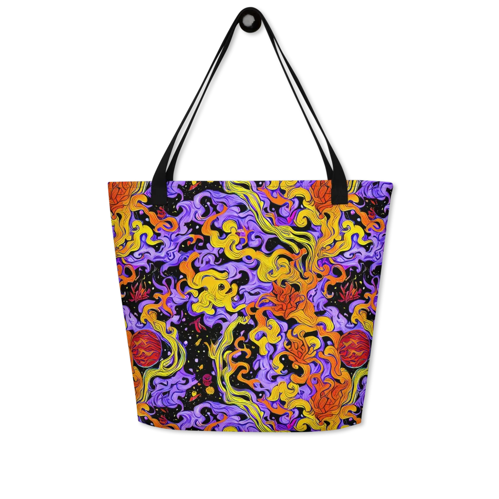 Bosschaert Swirl on Large Tote Bag W/ Pocket — Front