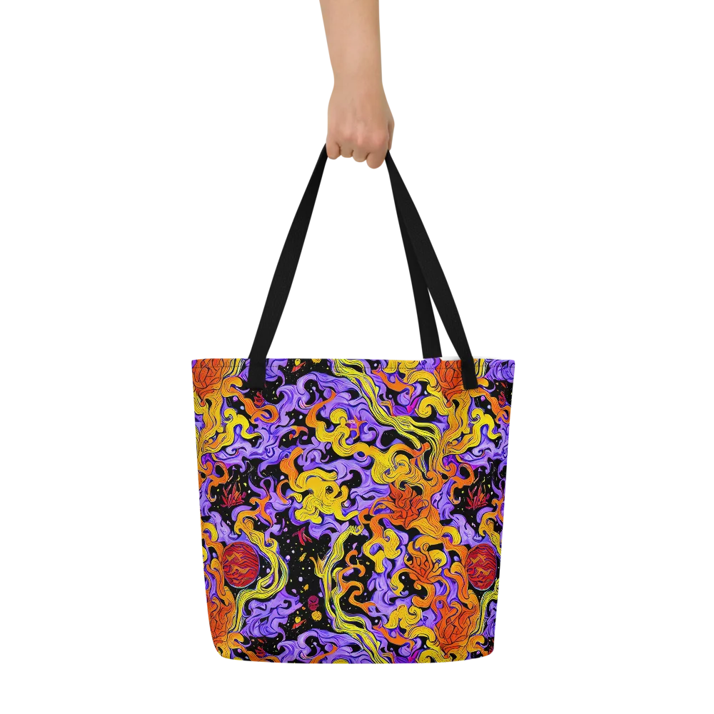 Bosschaert Swirl on Large Tote Bag W/ Pocket — Front