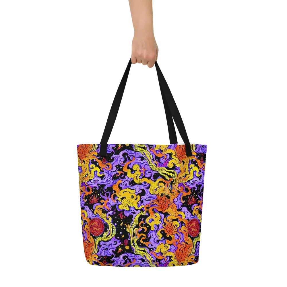 Bosschaert Swirl on Large Tote Bag W/ Pocket — Front