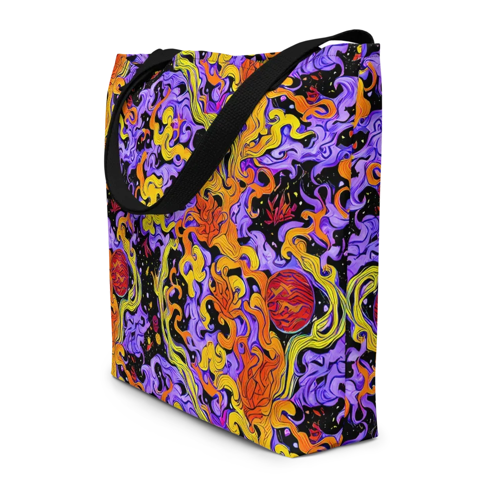Bosschaert Swirl on Large Tote Bag W/ Pocket — Front