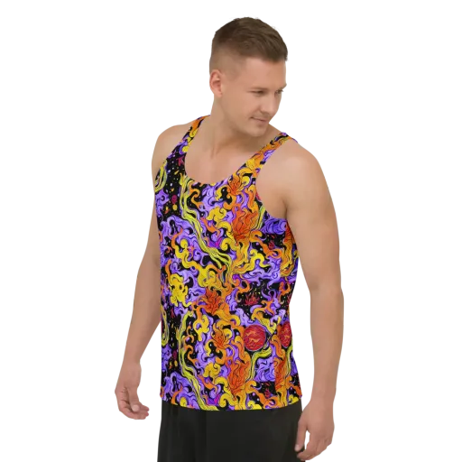 Bosschaert Swirl on a Men's Tank Top