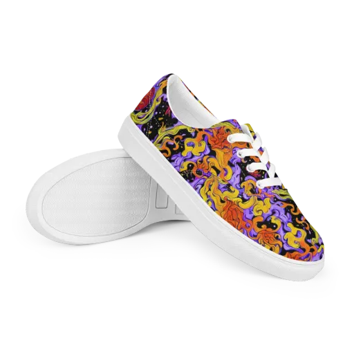 Bosschaert Swirl on a Men's Lace-Up Canvas Shoes