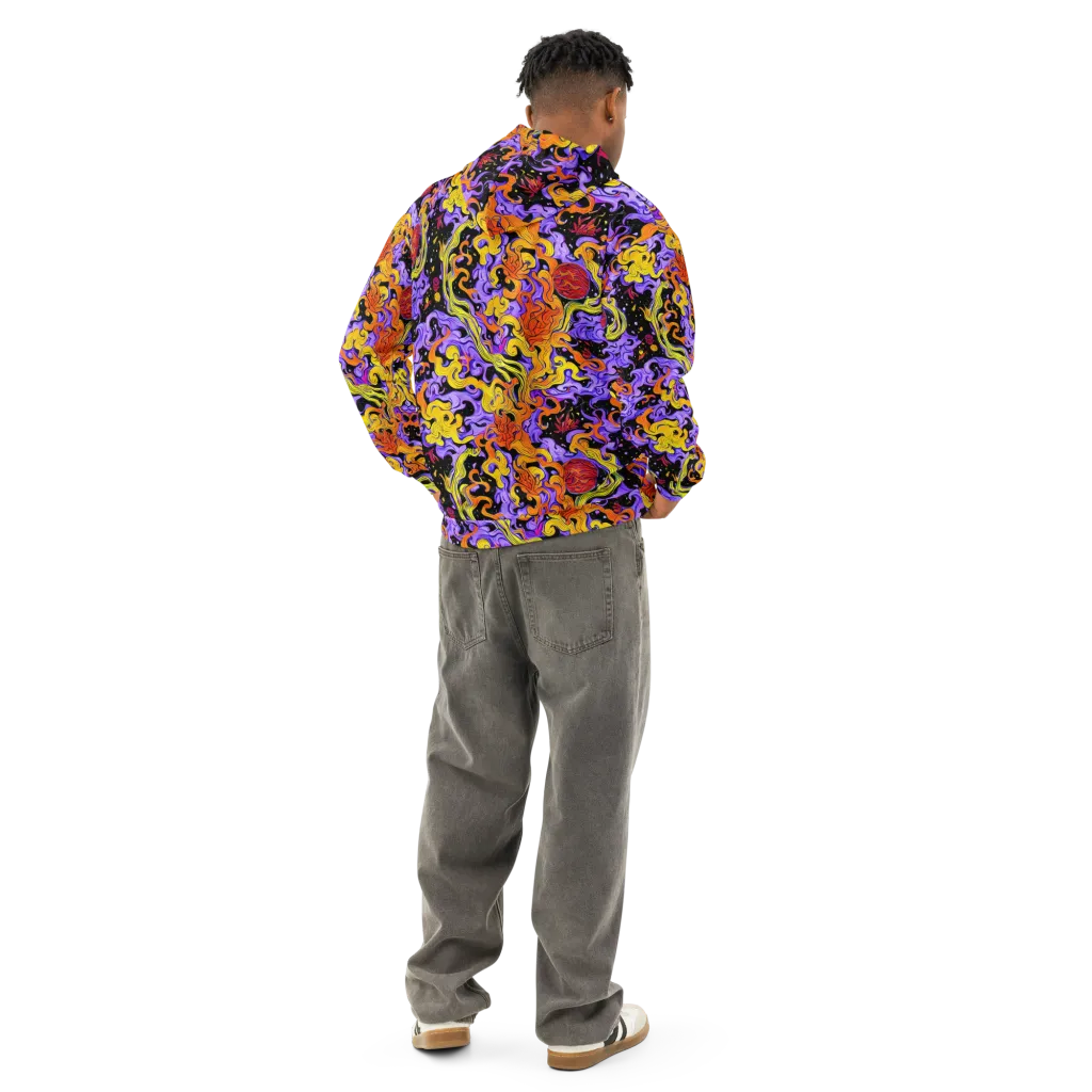 Bosschaert Swirl on Cotton Hoodie — Back