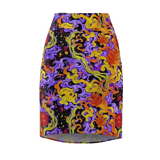 Bosschaert Swirl on a Pencil Skirt