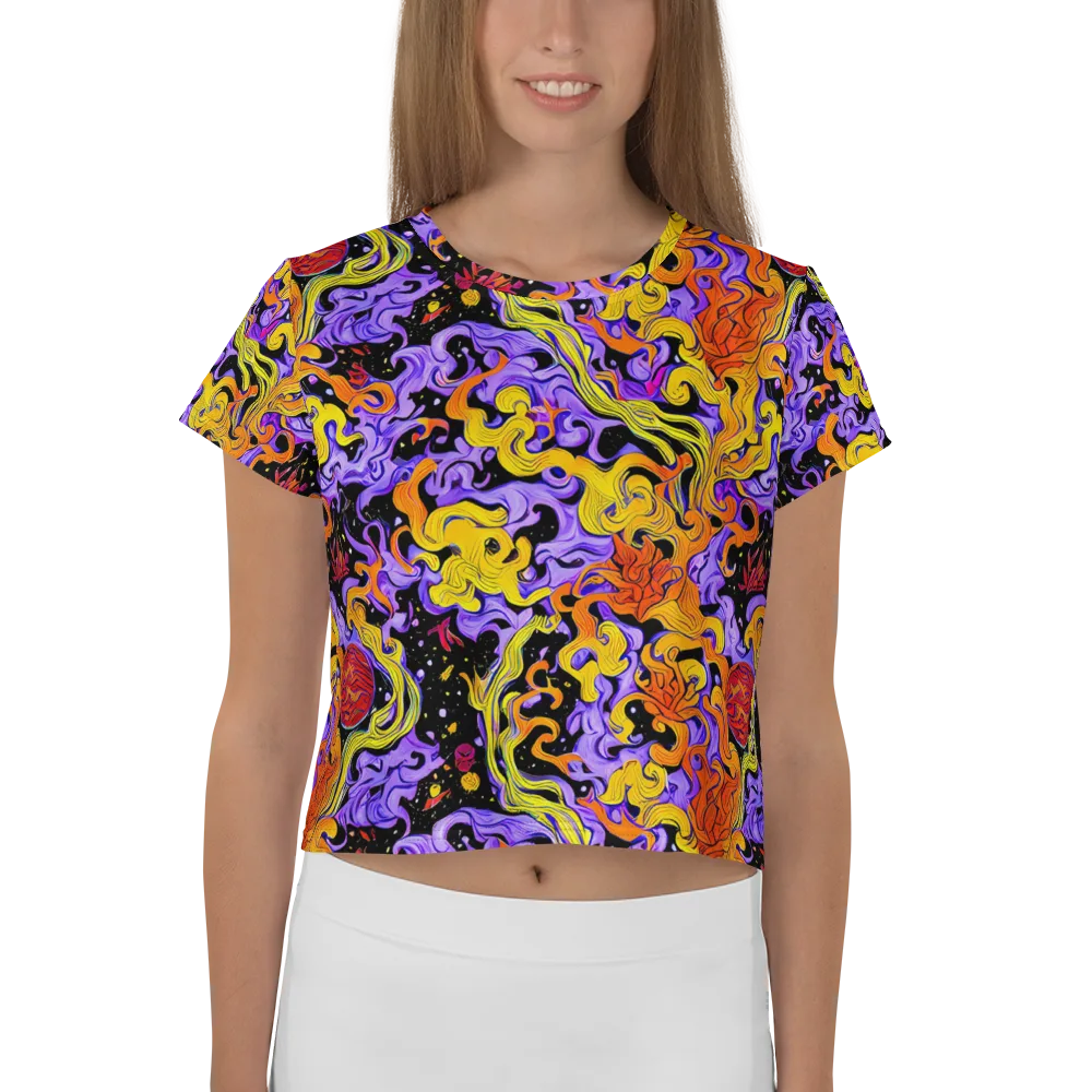 Bosschaert Swirl on Crop Tee — Front