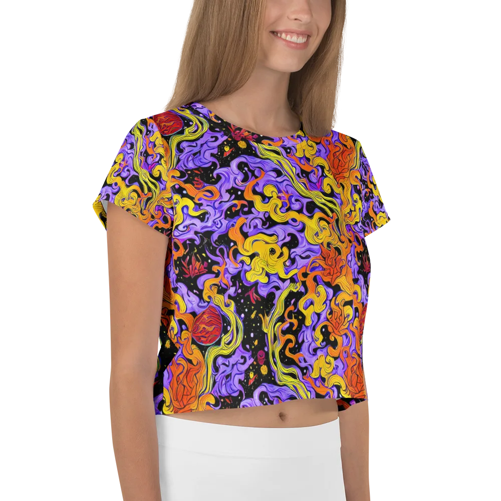 Bosschaert Swirl on Crop Tee — Right
