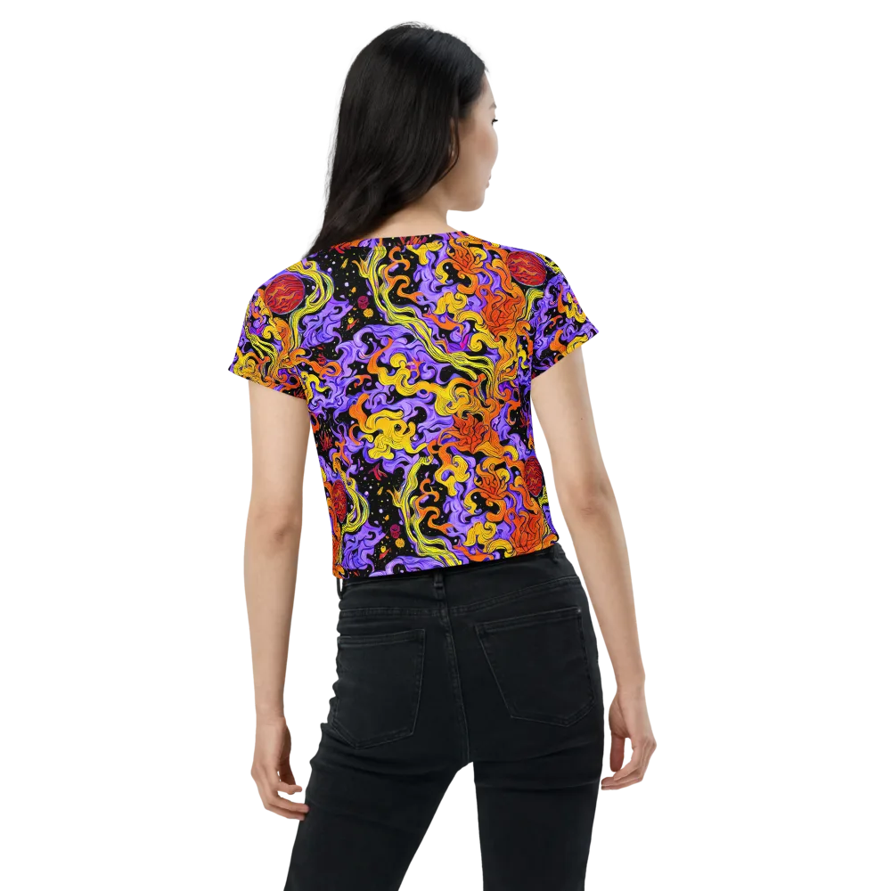 Bosschaert Swirl on Crop Tee — Back