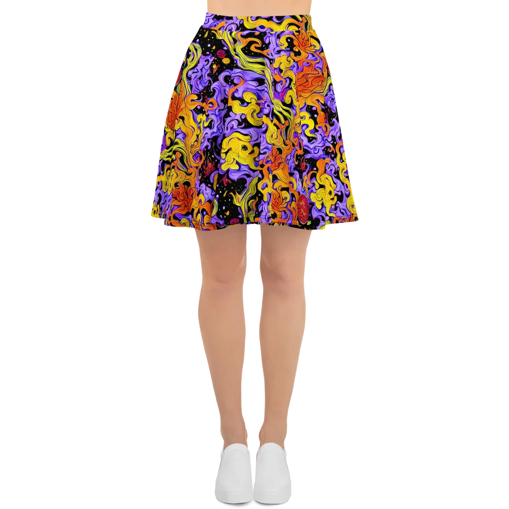 Bosschaert Swirl on Skater Skirt — Front