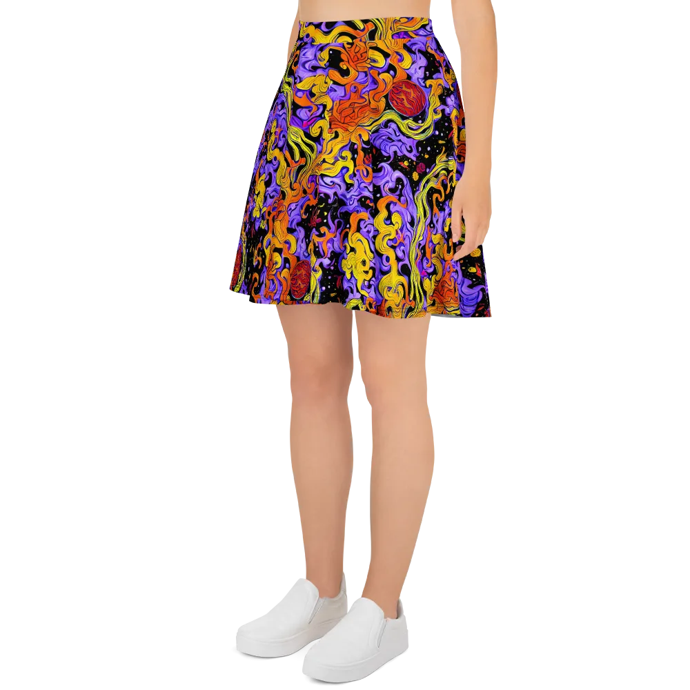 Bosschaert Swirl on Skater Skirt — Left