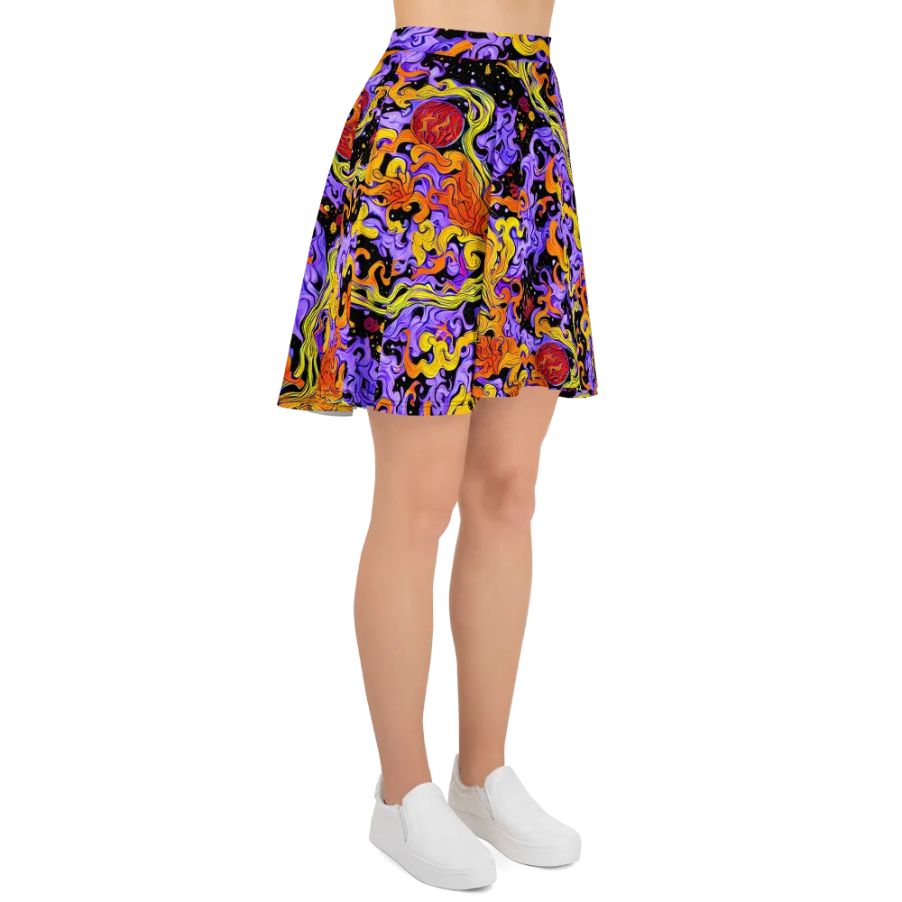 Bosschaert Swirl on Skater Skirt — Right