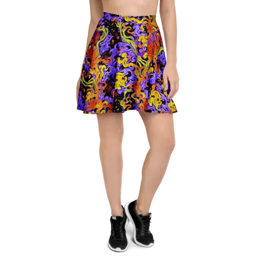 Bosschaert Swirl on a Skater Skirt
