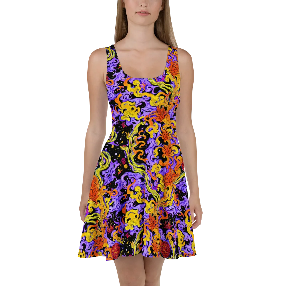 Bosschaert Swirl on Skater Dress — Front