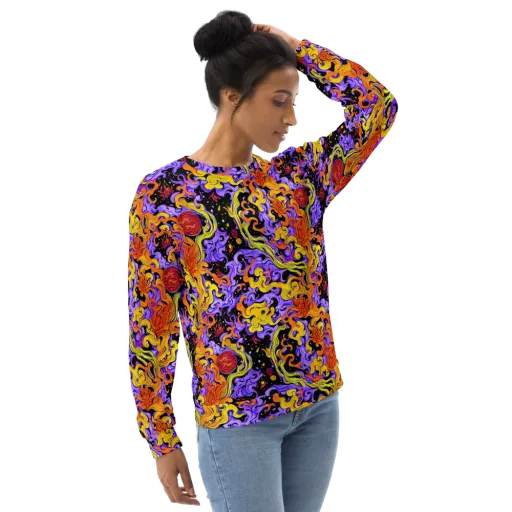 Bosschaert Swirl on a Sweatshirt