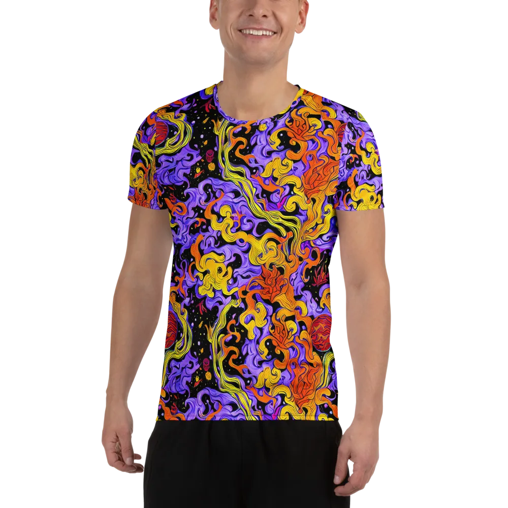 Bosschaert Swirl on Men's Athletic T-Shirt — Front