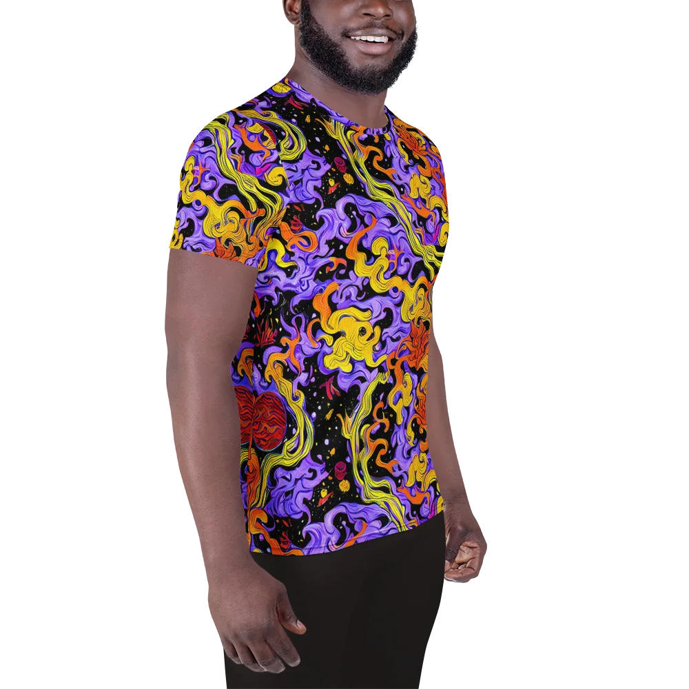 Bosschaert Swirl on Men's Athletic T-Shirt — Right