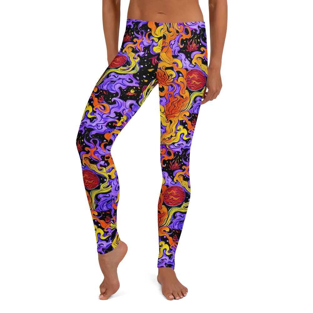 Bosschaert Swirl on Leggings — Front