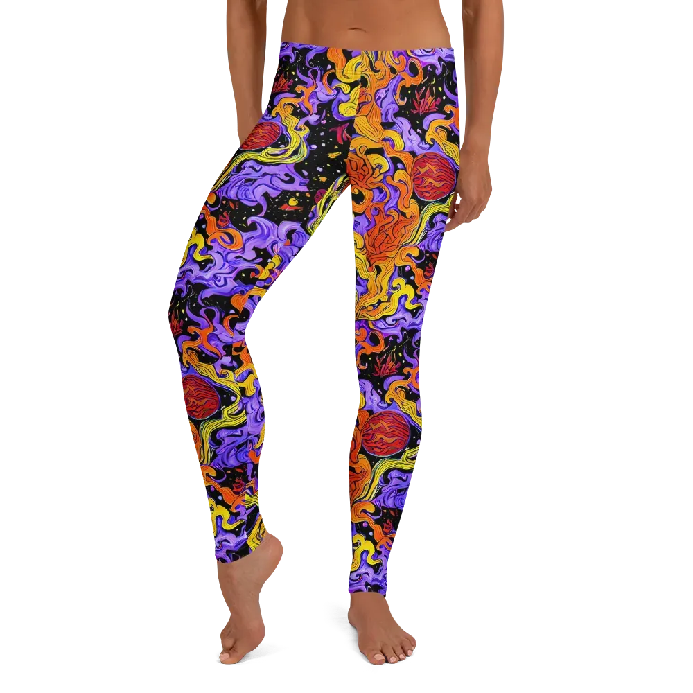 Bosschaert Swirl on Leggings — Front
